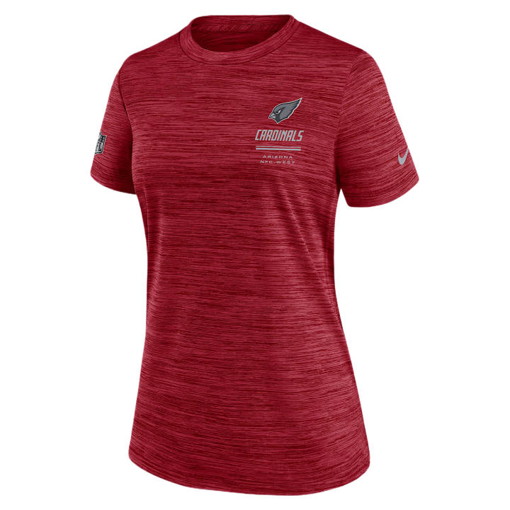 Nike Nike T Shirts Women's Dark Red Crew Neck Moderate Straight Fit