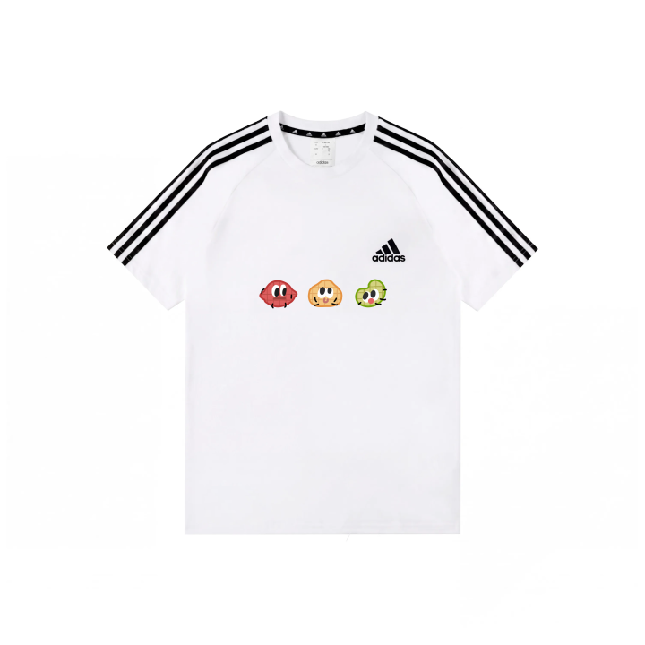 Adidas Adidas T Shirts Unisex White Crew Neck Moderate Straight Fit