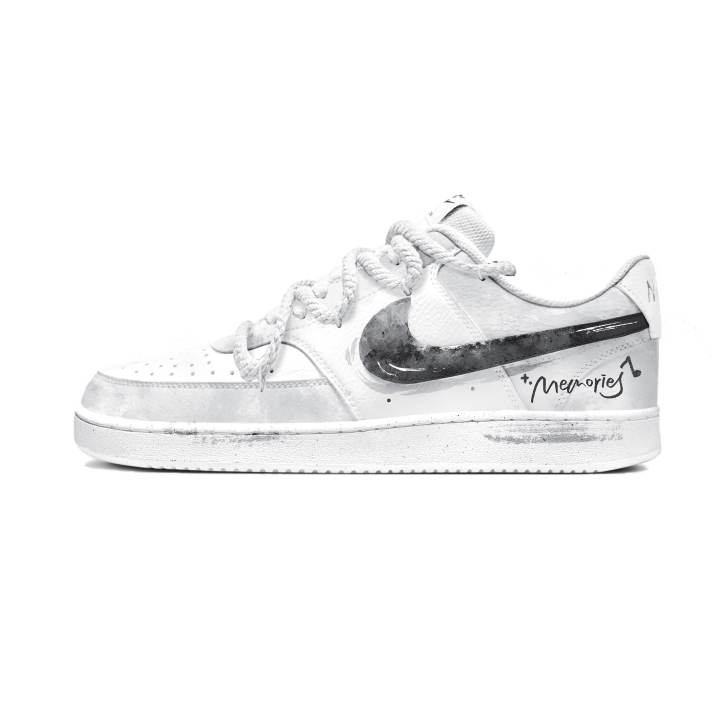 Nike Nike Court Vision 1 Skateboard Shoes Unisex Low Top White