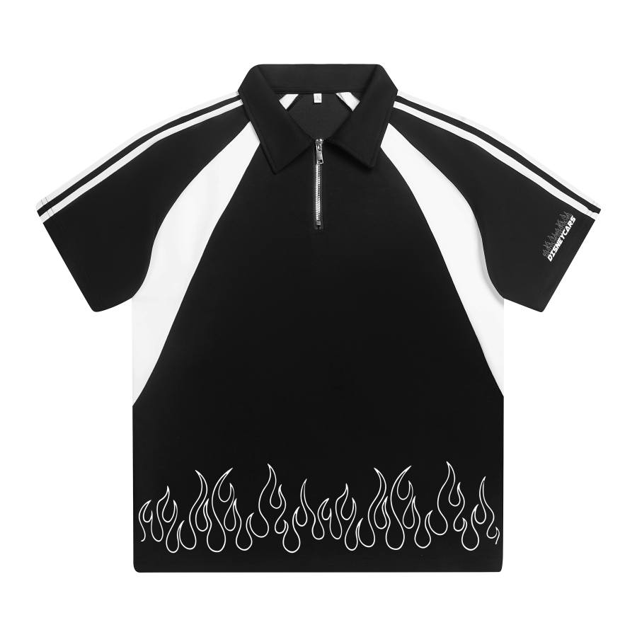 Disney Polo Shirts Unisex Polo Collar Moderate Straight Fit