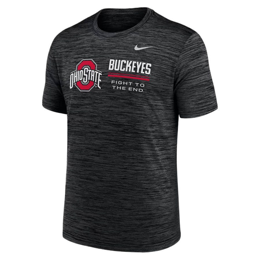 Nike Nike Dri Fit College T Shirts Men's Black Crew Neck Moderate