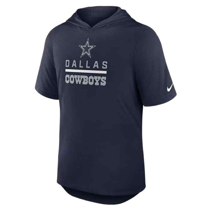 Nike Nike Dallas Cowboys Rugby Jerseys Men's Marine Blue Hooded Non Detachable Moderate