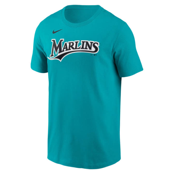 Nike Nike X MLB T Shirts Men's Aqua Blue Crew Neck Moderate
