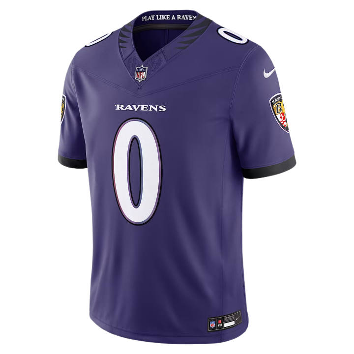 Nike Nike Dri Fit Rugby Jerseys Men's Purple V Neck Moderate
