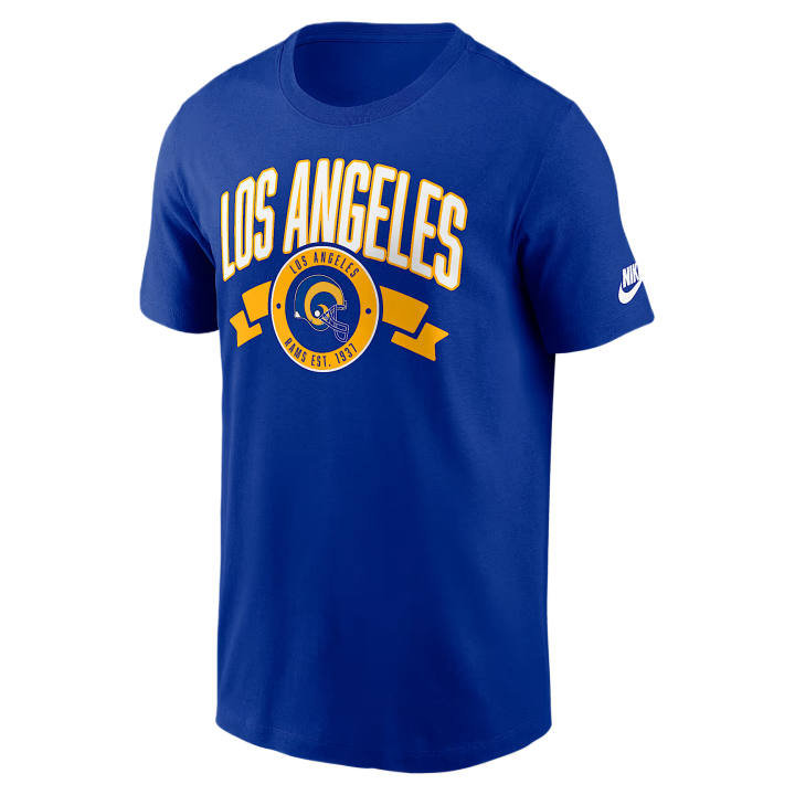 Nike Nike NFL T Shirts Men's Royal Crew Neck Moderate