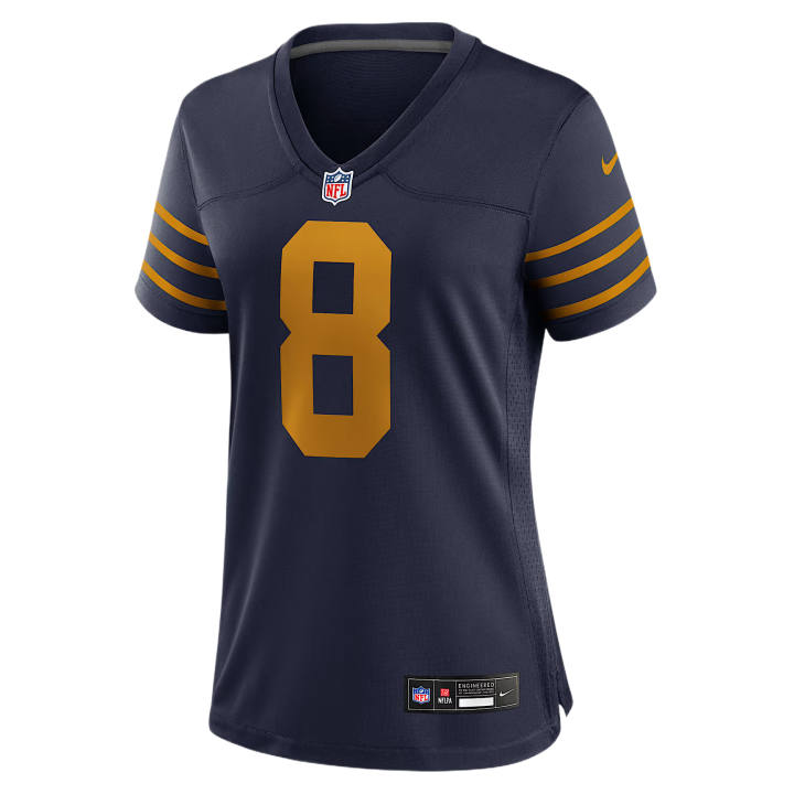 Nike Nike Rugby Jerseys Women's Marine Blue V Neck Moderate