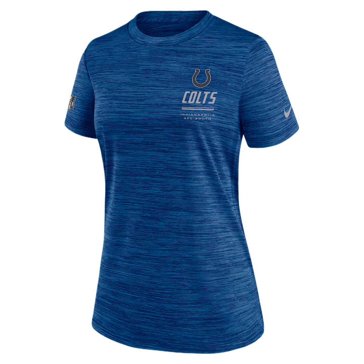 Nike Nike NFL Rugby Jerseys Women's Fitness Blue Crew Neck Moderate