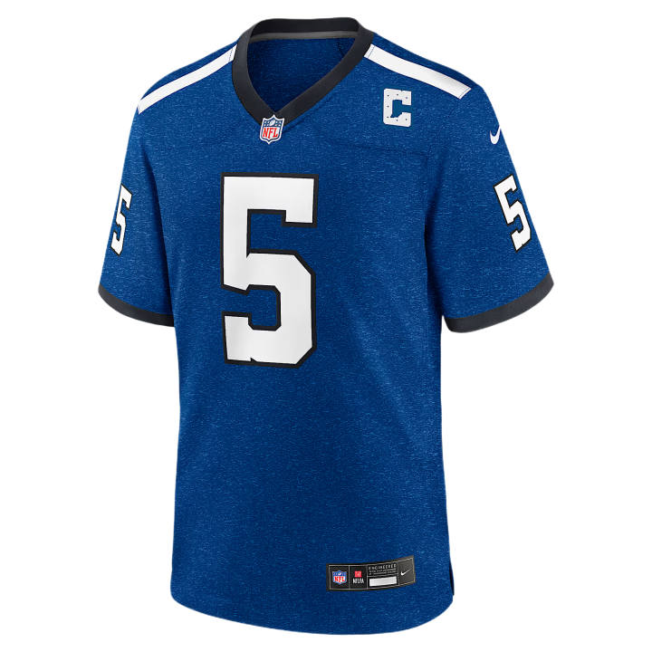 Nike Nike NFL Rugby Jerseys Men's Blue V Neck Moderate