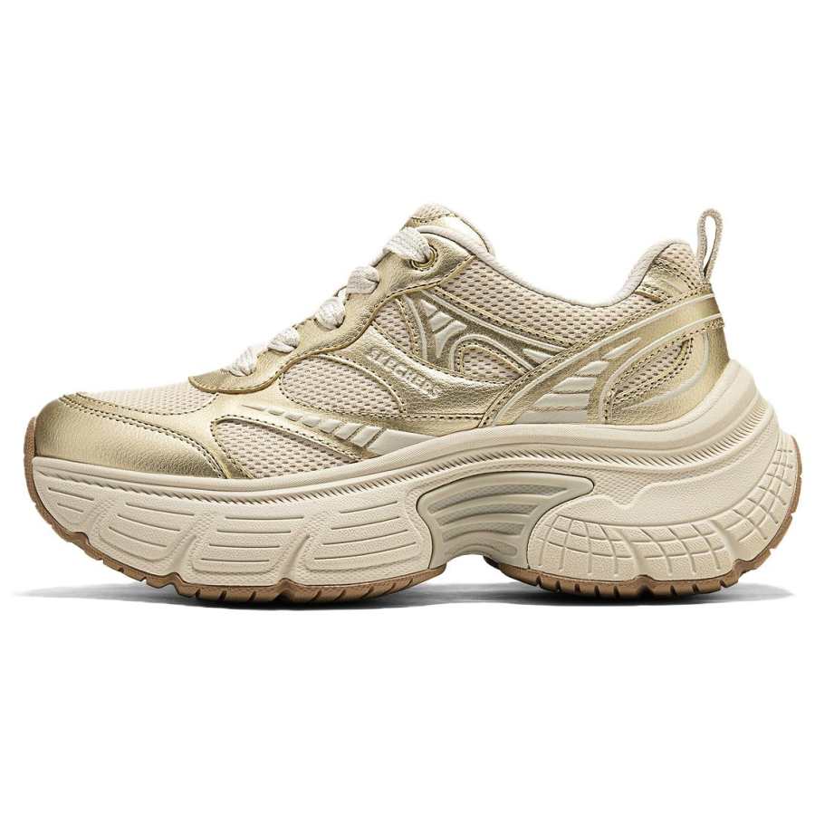 Skechers Street Chunky Sneakers Women's Low Top Gold