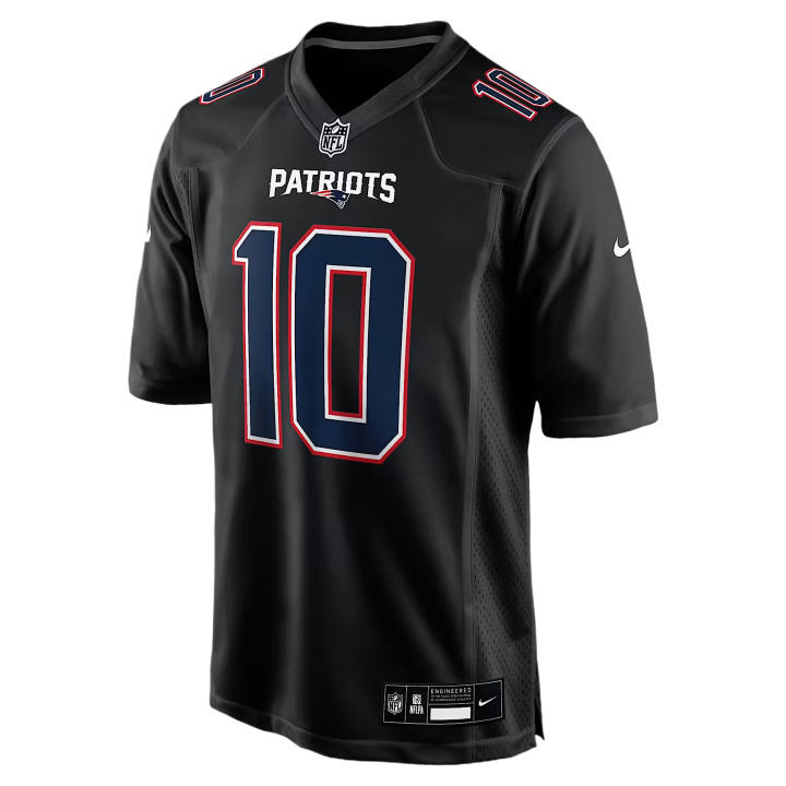 Nike Nike NFL Rugby Jerseys Men's Black V Neck Moderate