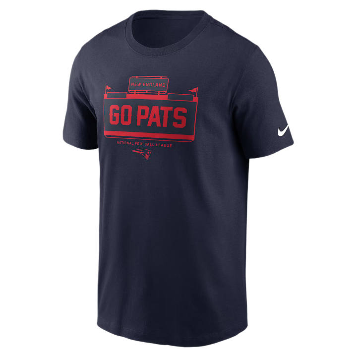 Nike Nike NFL T Shirts Men's Marine Blue Crew Neck Moderate