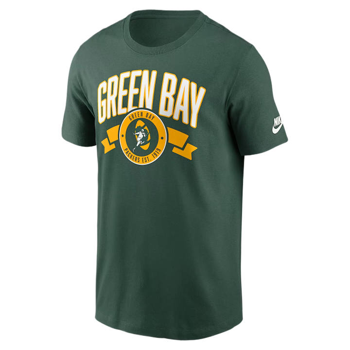 Nike Nike NFL T Shirts Men's Green Crew Neck Moderate