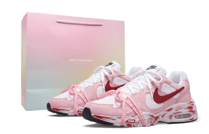 Nike Nike Air Max Fusion Running Shoes Women's Low Top Pink White Red Patchwork