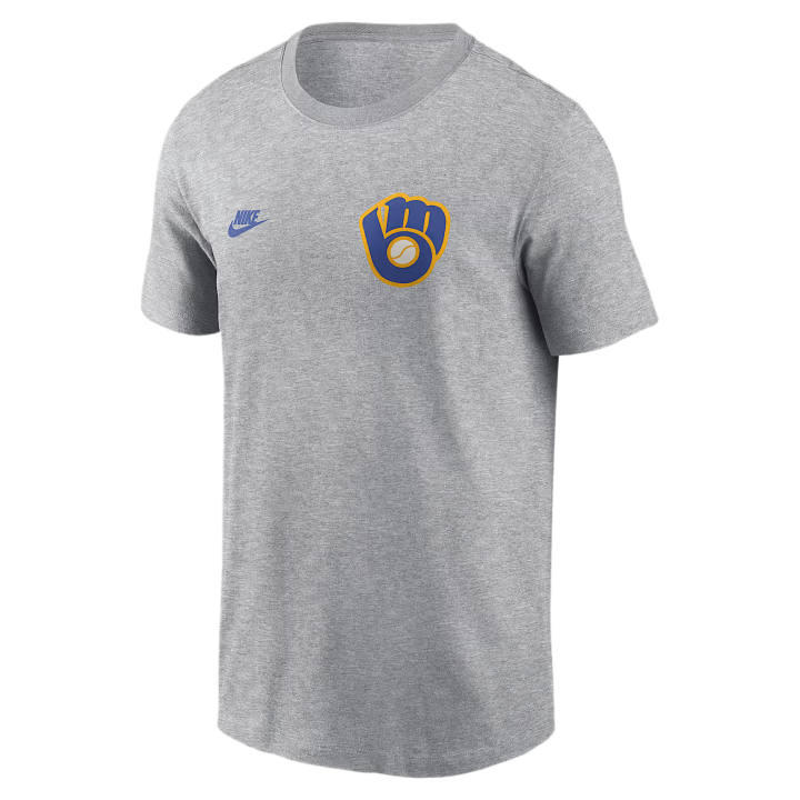 Nike Nike T Shirts Men's Charcoal Gray Heather Crew Neck Moderate