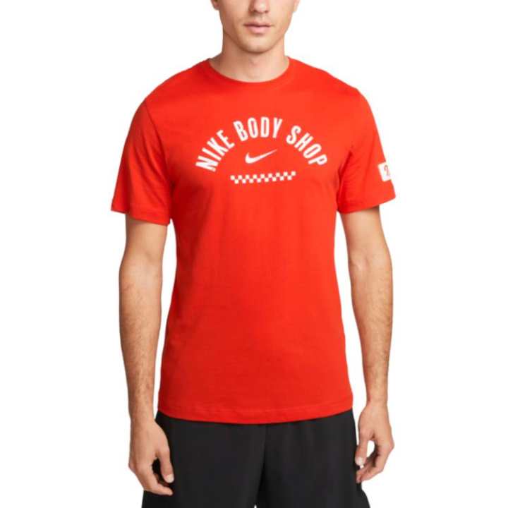 Nike Nike Dri Fit T Shirts Men's Flame Red Crew Neck