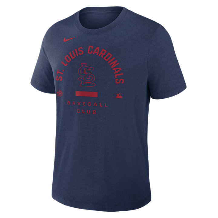 Nike Nike Dri Fit T Shirts Men's Marine Blue Crew Neck Moderate