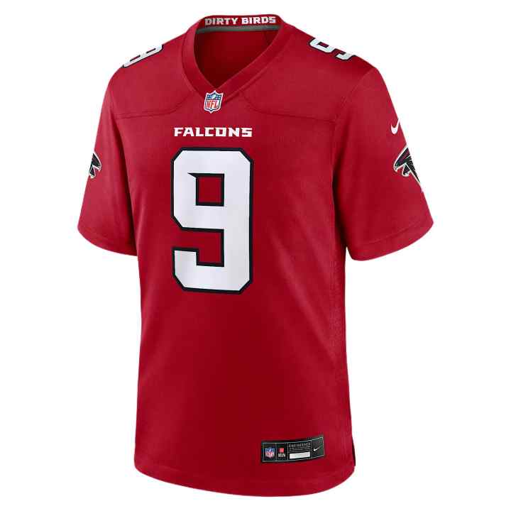 Nike Nike Atlanta Falcons Rugby Jerseys Men's Red V Neck Moderate