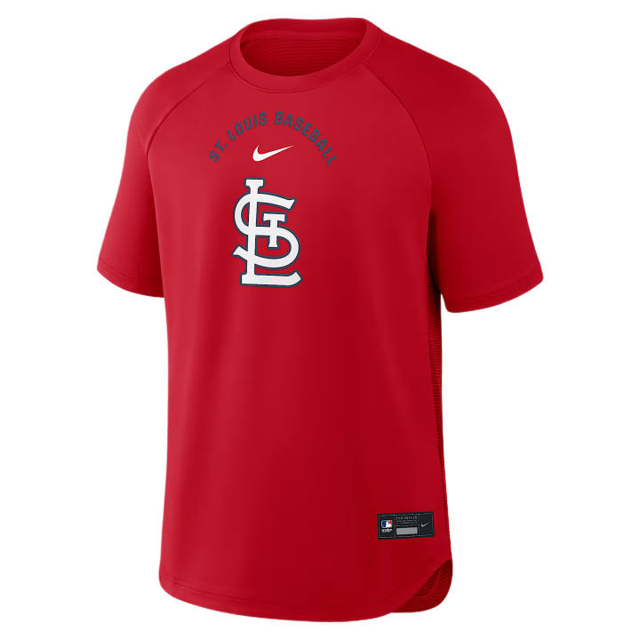 Nike Nike St. Louis Cardinals T Shirts Men's Red Crew Neck Moderate