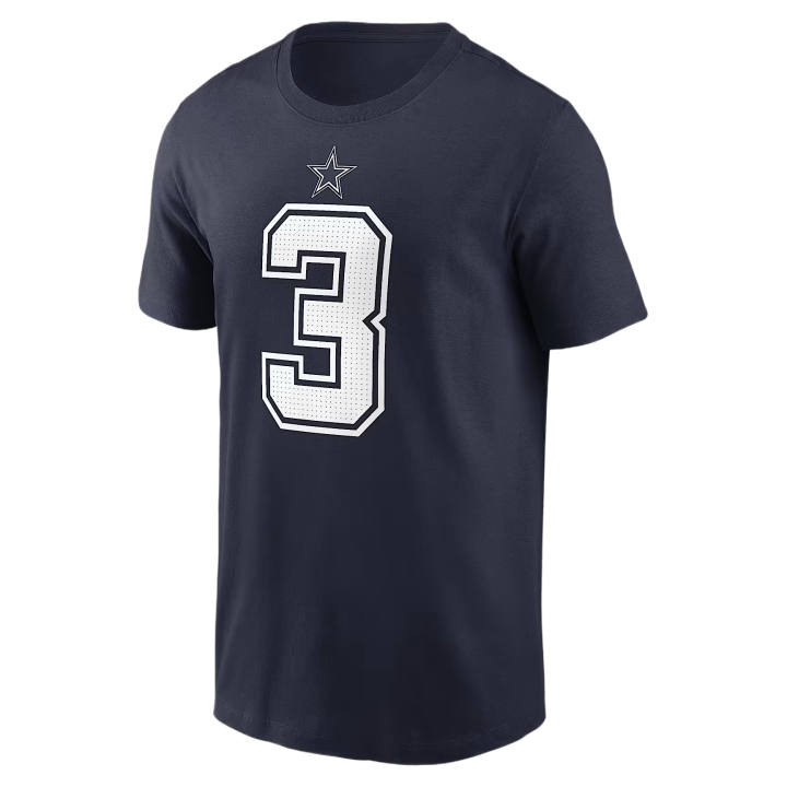 Nike Nike NFL T Shirts Men's Marine Blue Crew Neck Moderate
