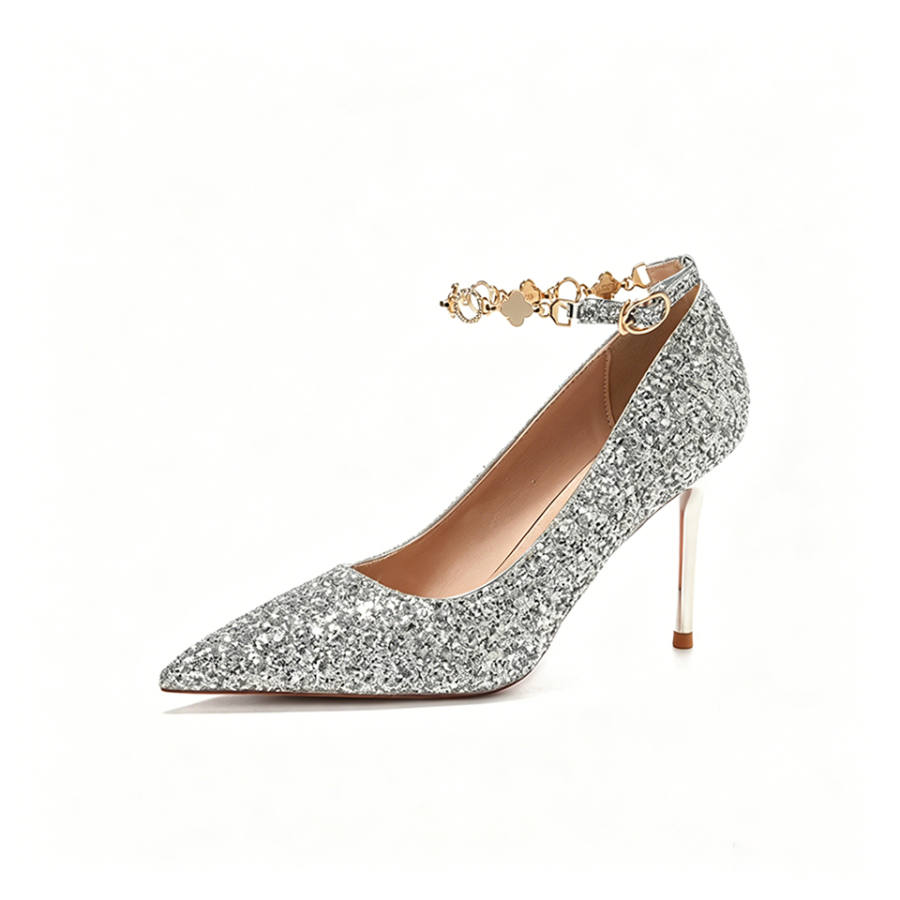Barbie High Heels Women's Silver Champagne