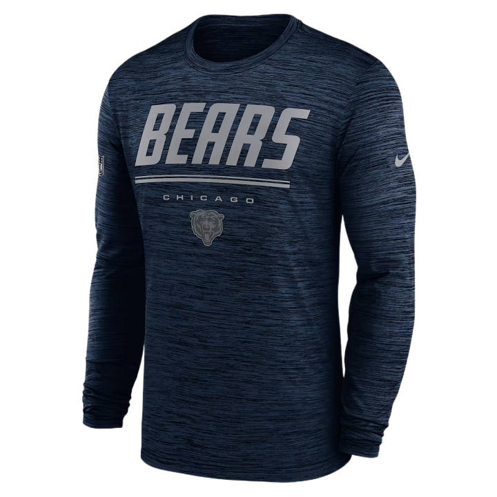 Nike Nike Chicago Bears T Shirts Men's Marine Blue Crew Neck Moderate