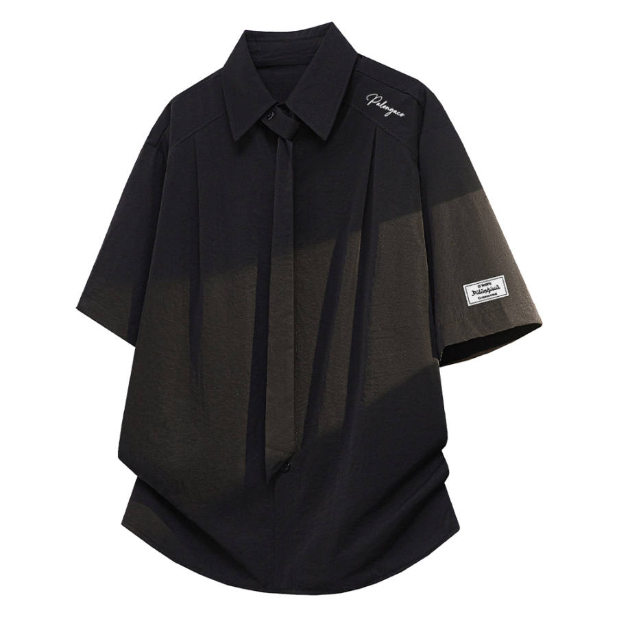 PAL ONGACO Shirts Unisex Lapel Moderate Straight Fit