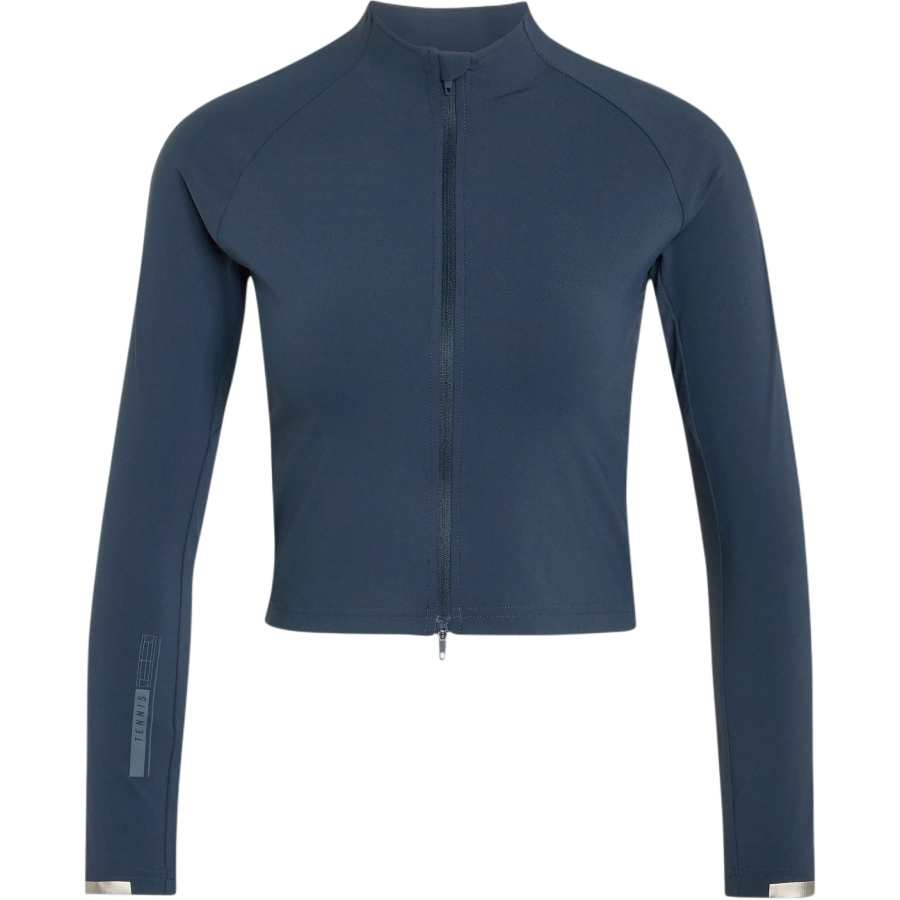 Adidas Adidas Tennis Tops Women's Aurora Ink Blue Stand Collar Moderate