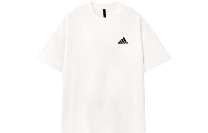Adidas Adidas MUST HAVES T Shirts Unisex Ecru Crew Neck Moderate