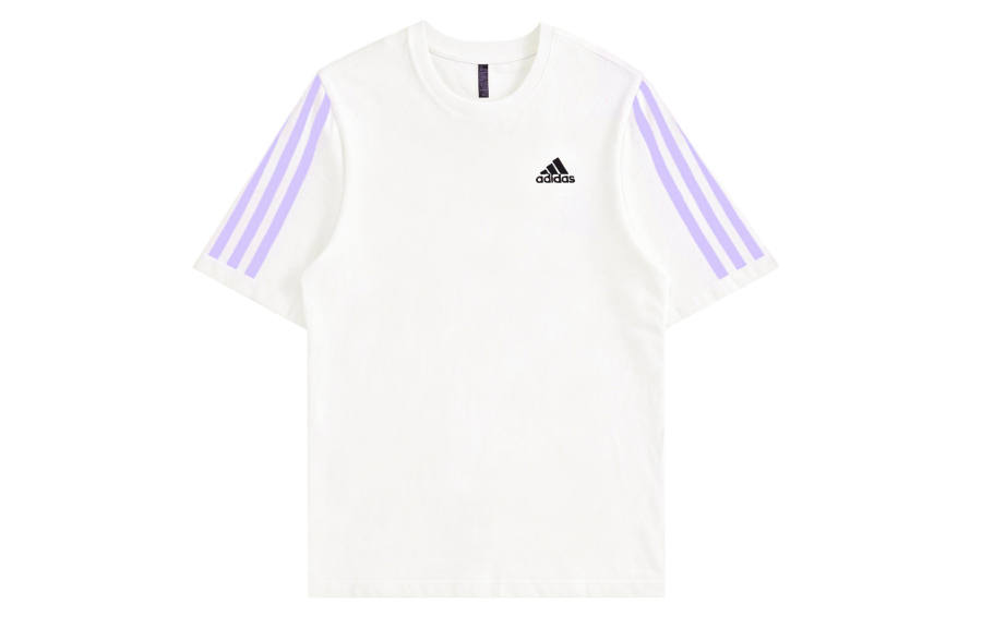 Adidas Adidas MUST HAVES T Shirts Unisex Ecru Crew Neck Moderate Straight Fit