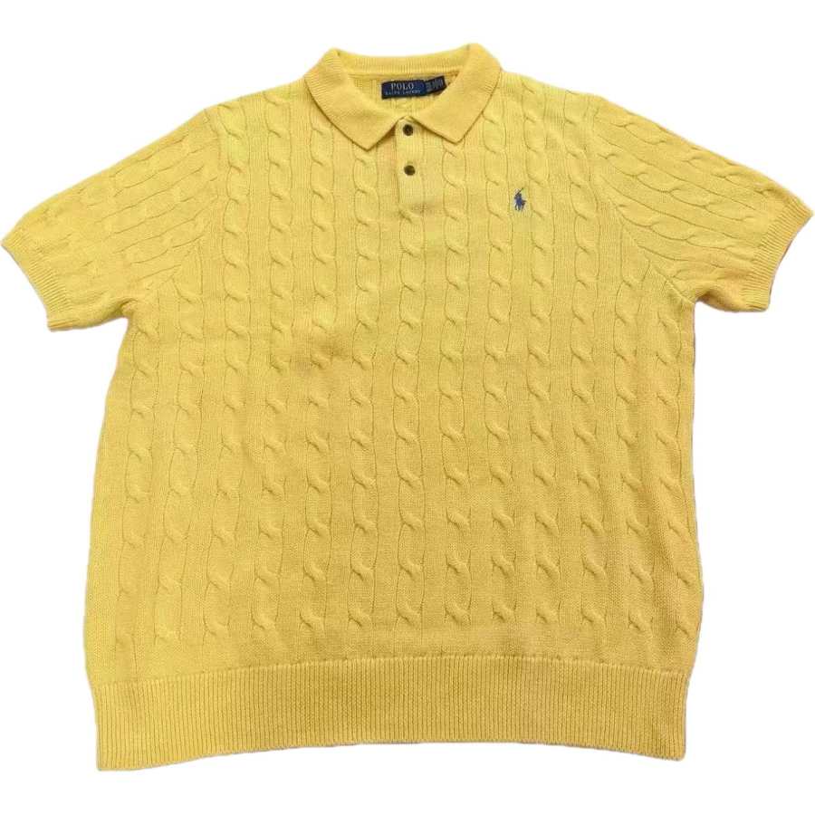 Polo Ralph Lauren Knitwear Men's Yellow Polo Collar Moderate Other