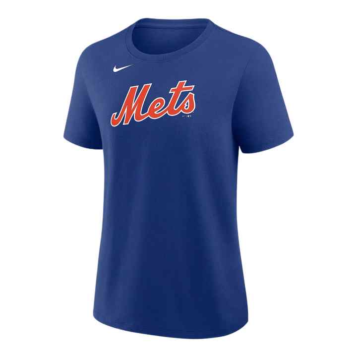 Nike Nike New York Mets T Shirts Women's Dark Blue Crew Neck Moderate