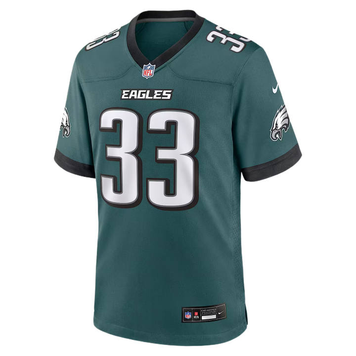 Nike Nike NFL Rugby Jerseys Men's Green V Neck Moderate