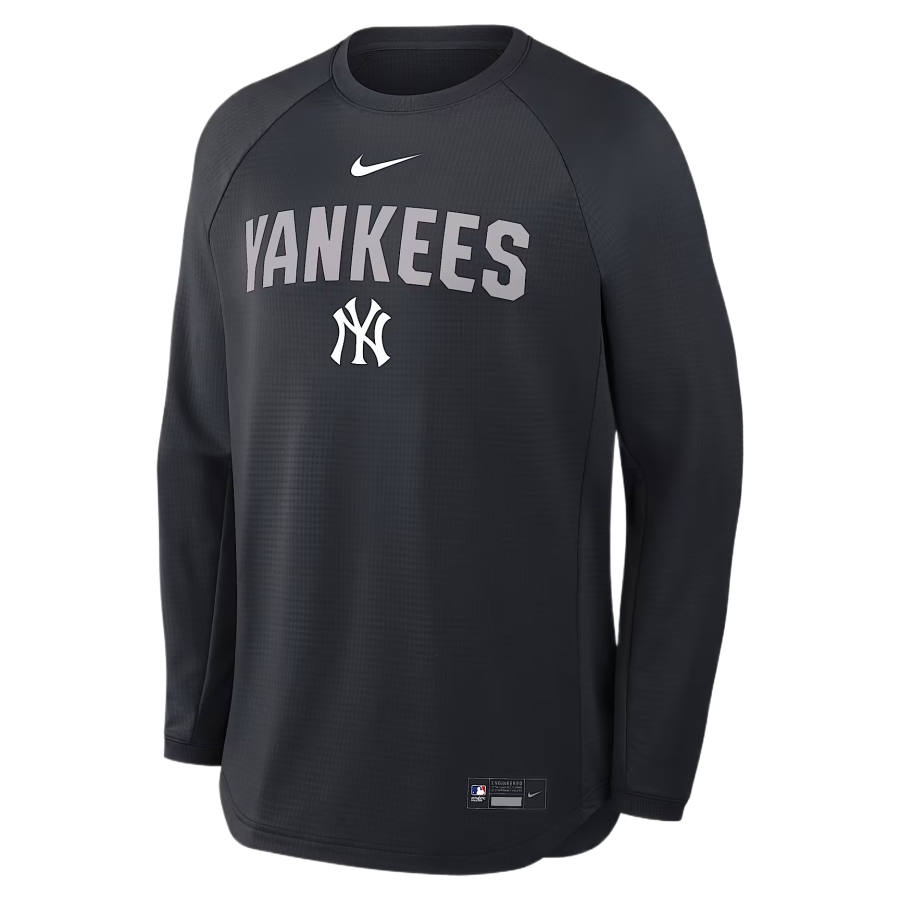 Nike Nike New York Yankees Sweatshirts Men's Asphalt Blue Crew Neck Moderate