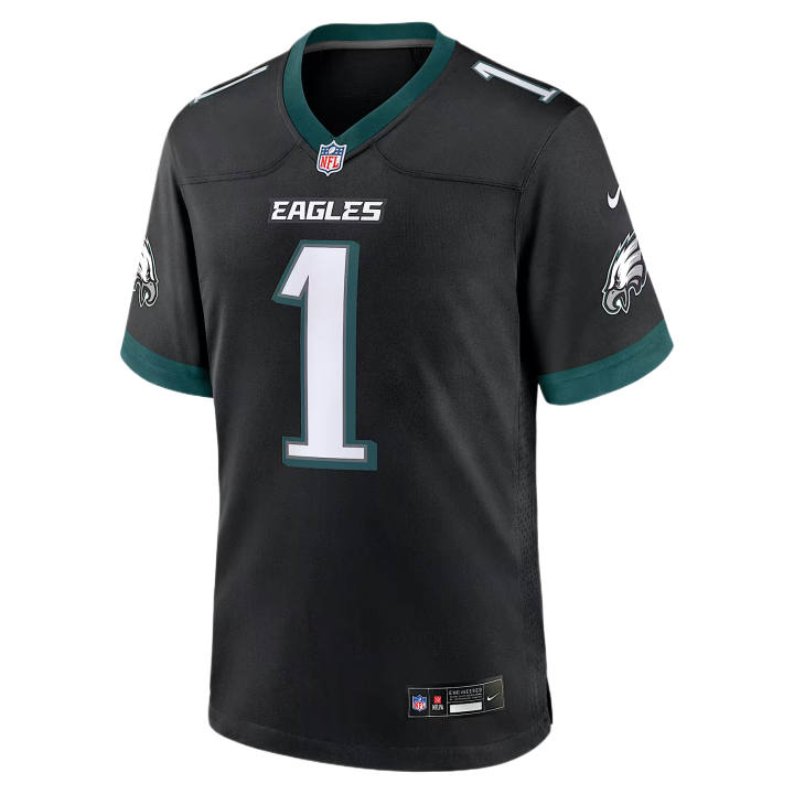 Nike Nike NFL Baseball Jerseys Men's Black/Midnight Green/White V Neck Moderate