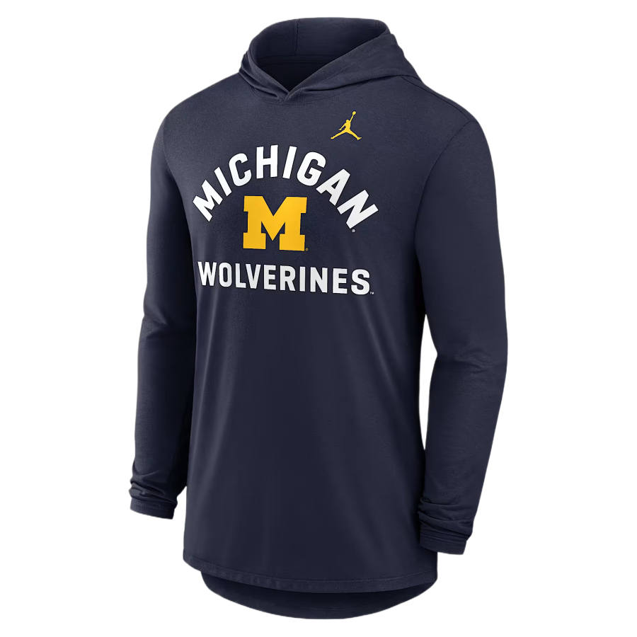 Jordan Jordan Sweatshirts Men's Marine Blue Hooded Non Detachable Moderate