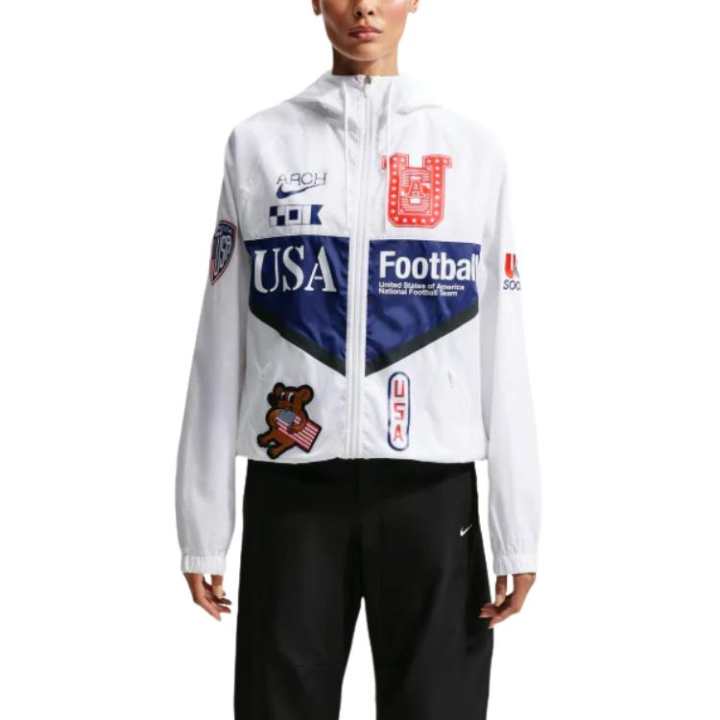 Nike Nike Jackets Unisex White Hooded Non Detachable Moderate Other