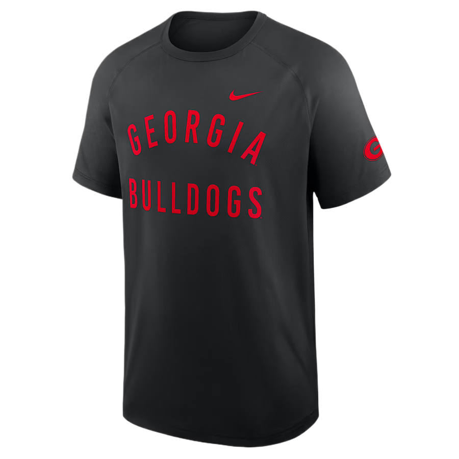 Nike Nike Georgia T Shirts Men's Black Crew Neck Moderate