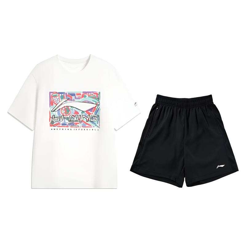 Li-Ning Li Ning Casual Sportswear Men's Crew Neck Moderate