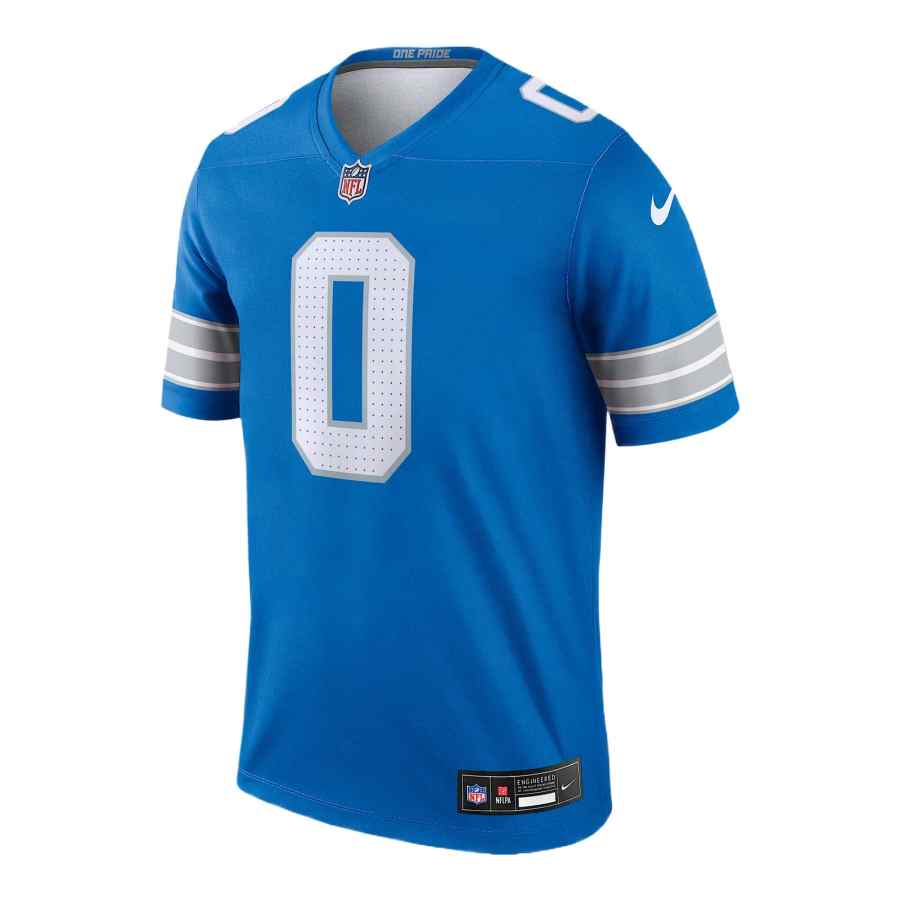 Nike Nike Detroit Lions Rugby Jerseys Men's Blue V Neck Moderate
