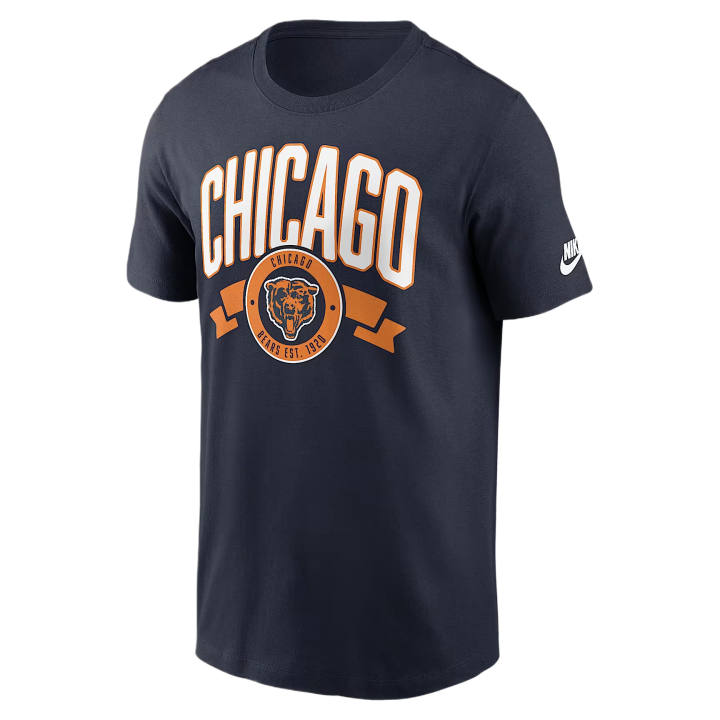 Nike Nike NFL T Shirts Men's Marine Blue Crew Neck Moderate