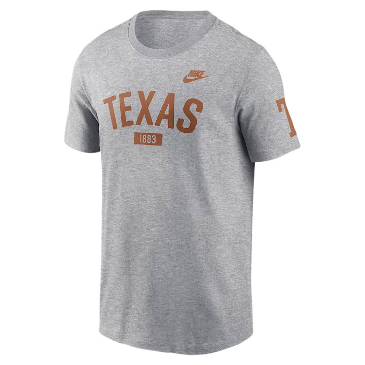 Nike Nike T Shirts Men's Gray Crew Neck Moderate