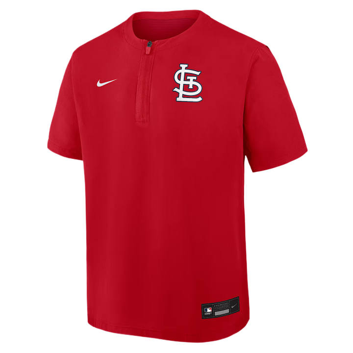 Nike Nike Baseball Jerseys Men's Red Crew Neck Moderate Straight Fit