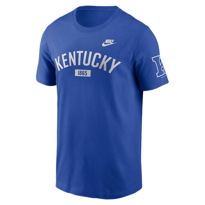 Nike Nike College T Shirts Men's Royal Crew Neck