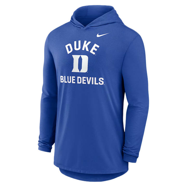 Nike Nike Duke T Shirts Men's Royal Hooded Non Detachable Moderate