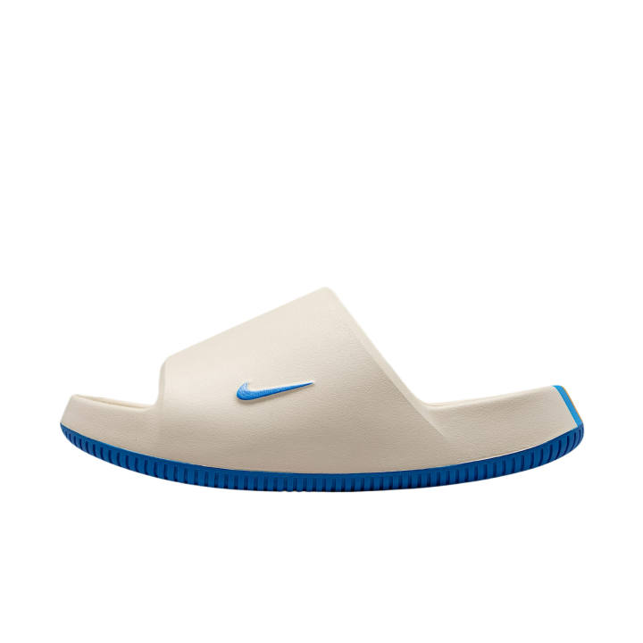Nike Nike Calm Slide Slippers Unisex Sail White/University Gold/Italy Version Blue