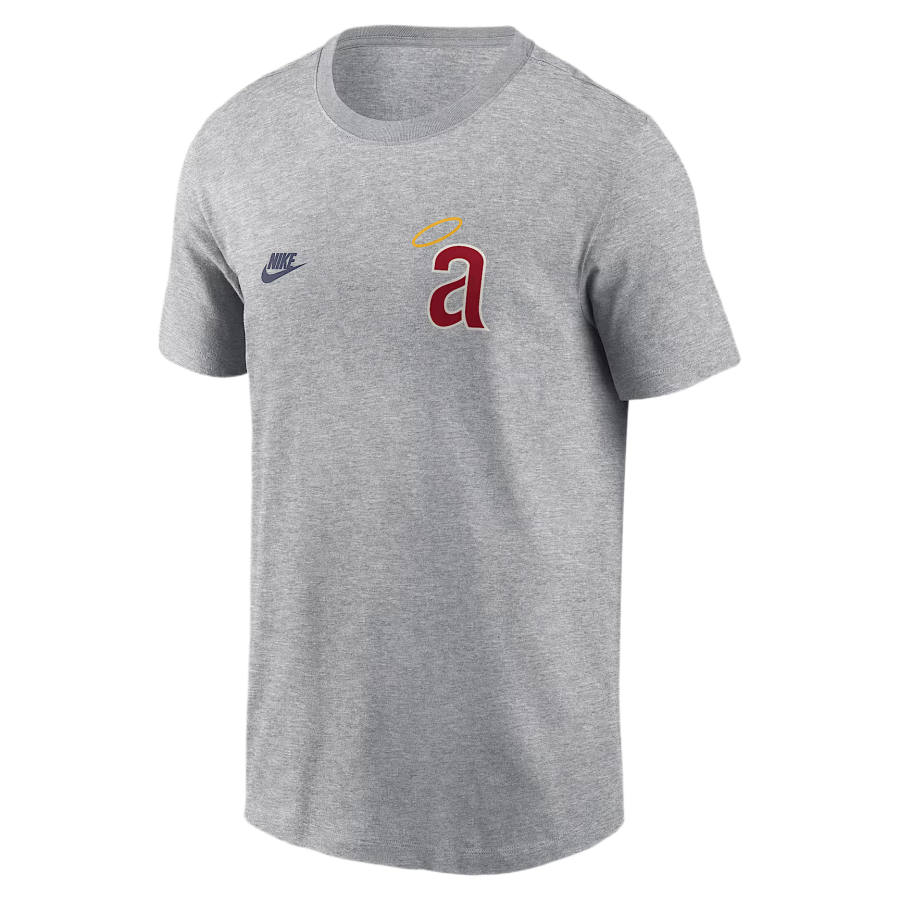 Nike Nike T Shirts Men's Charcoal Gray Heather Crew Neck Moderate