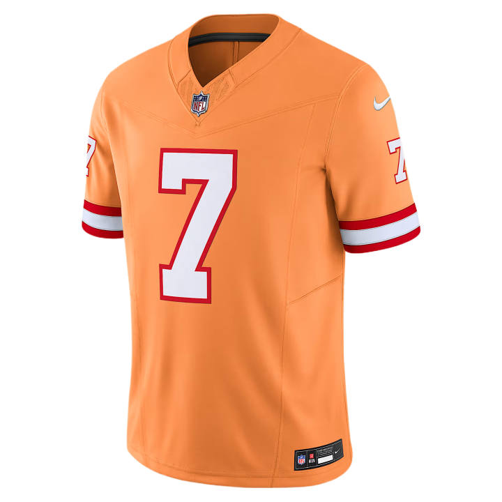 Nike Nike Dri Fit Rugby Jerseys Men's Orange V Neck Moderate