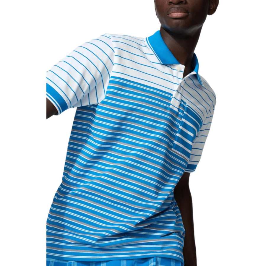 UNIQLO Francesco Risso Polo Shirts Men's Royal Blue Moderate