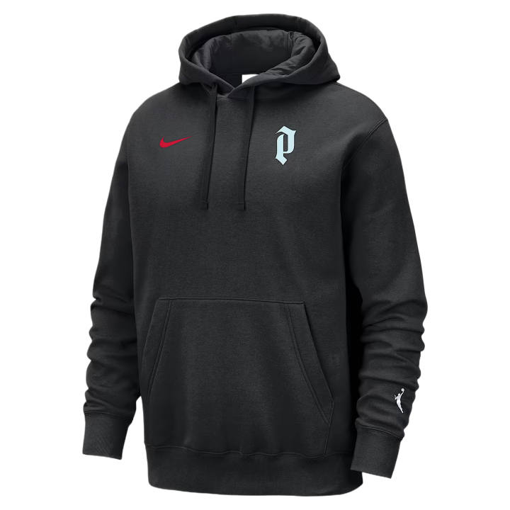 Nike Nike WNBA Sweatshirts Men's Black/White/Glacier Blue/University Red Hooded Non Detachable Moderate