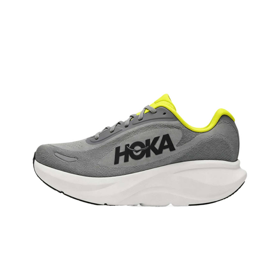 HOKA ONE ONE RINCON 5 Running Shoes Men's Low Top Interstellar Gray/Citrus Yellow